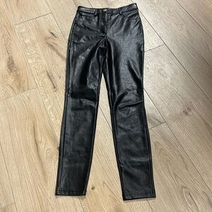 Aritzia Wilfred‎ black faux leather pants